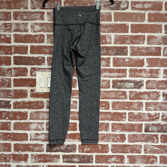 Lululemon Wunder Under High-Rise Tight Full-On Luxtreme Heathered Black Size 4 - Picture 2 of 8